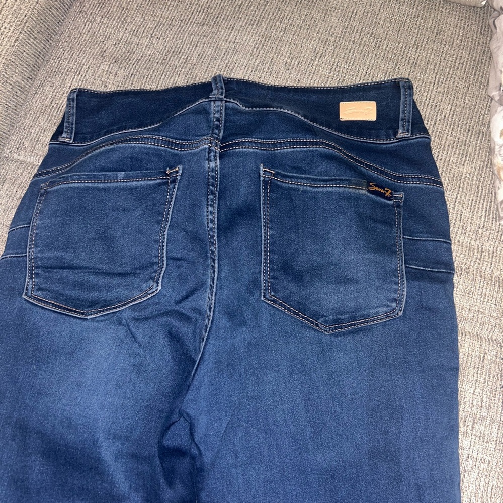 Seven7 Dark Blue Skinny Jeans - Picture 7 of 7